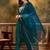 Ethnic motifs embroidered straight kurta with trouser & dupatta