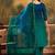 Ethnic motifs embroidered straight kurta with trouser & dupatta