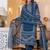 Cotton printed straight kurti-pant-dupatta set