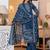 Cotton printed straight kurti-pant-dupatta set