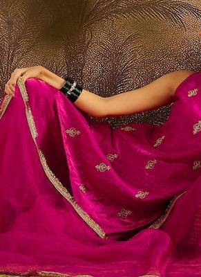 Embroidered sequence kurta & palazzos with dupatta set 2