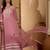 Embroidered  round neck kurta & trousers kurta sets