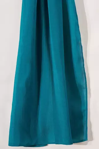 Embroidered round neck straight kurta & palazzos with dupatta