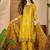 Zari sequence thread embroidered kurta with trousers & dupatta