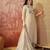 Embroidered round neck straight kurta & trousers with dupatta
