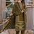 Cotton printed straight kurti-pant-dupatta set