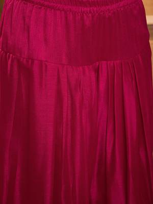 Zari & sequin embroidered a-line kurta & salwar with dupatta 3