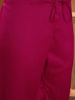 Zari & sequin embroidered a-line kurta & trousers with dupatta 3