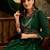 Zari & sequin embroidered a-line kurta & trousers with dupatta