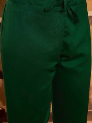 Zari & sequin embroidered a-line kurta & trousers with dupatta 4