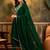 Zari & sequin embroidered a-line kurta & trousers with dupatta