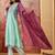 Embroidered round neck kurta & trousers kurta set