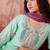 Embroidered round neck kurta & trousers kurta set