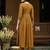 Embroidered v-neck kurta & trousers
