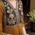 Embroidered v-neck kurta & trousers