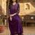 Women floral embroidered pleated sequinned kurta with palazzos