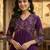 Women floral embroidered pleated sequinned kurta with palazzos