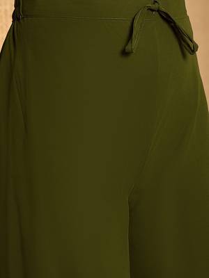 Foil printed straight kurta with palazzos 3