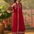 Embroidered a-line kurta with palazzo