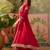 Embroidered a-line kurta with palazzo