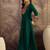 Women floral embroidered sequined thread cording maxi gown ethnic dress