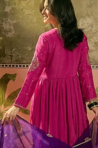 Embroidered fit & flared maxi dresses