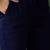 Navy blue ethnic motifs embroidered a-line kurta with trouser & dupatta