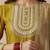 Embroidered round neck a-line kurta & trousers with dupatta