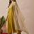 Embroidered round neck a-line kurta & trousers with dupatta