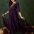 Embroidered georgette sweetheart neck anarkali kurta with trousers & dupatta