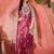 Women embroidered straight kurta & trousers with dupatta