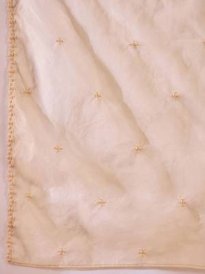 Women embroidered straight kurta & trousers with dupatta 4