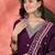 Floral embroidered v-neck straight kurta with trouser and dupatta
