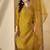 Ethnic motifs embroidered thread work chinon kurta with trousers & dupatta