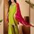 Floral embroidered kurta with palazzos & dupatta