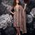 Mauve pure cotton lilan shimmer printed suit set with handwork