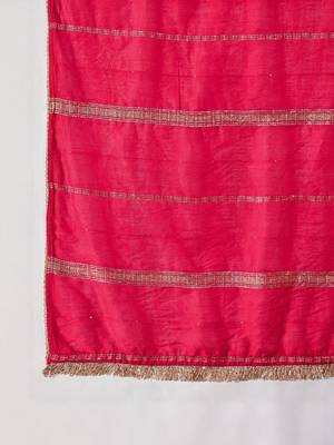 Floral embroidered kurta with palazzos & dupatta 4