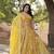Yellow Viscose Semi Stitched Lehenga Choli with Embroidery & Sequence Work