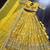 Yellow Viscose Semi Stitched Lehenga Choli with Embroidery & Sequence Work