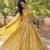 Yellow Viscose Semi Stitched Lehenga Choli with Embroidery & Sequence Work