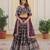 Purple Viscose Semi Stitched Lehenga Choli with Embroidery & Sequence Work
