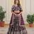 Purple Viscose Semi Stitched Lehenga Choli with Embroidery & Sequence Work