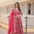 Rani Viscose Semi Stitched Lehenga Choli with Embroidery & Sequence Work