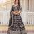 Black Viscose Semi Stitched Lehenga Choli with Embroidery & Sequence Work