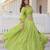 Green Viscose Semi Stitched Lehenga Choli with Embroidery & Sequence Work