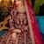 Maroon Velvet Semi Stitched Lehenga Choli with Embroidery & Zari Work