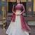 Maroon Silk Semi Stitched Lehenga Choli with Embroidery & Zari Work