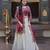 Maroon Silk Semi Stitched Lehenga Choli with Embroidery & Zari Work