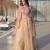 Cream Silk Free Size Stitched Lehenga Choli with Embroidery & Beards Work