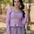 Lavender Simmer Free Size Stitched Lehenga Choli with Embroidery & Jequard Work